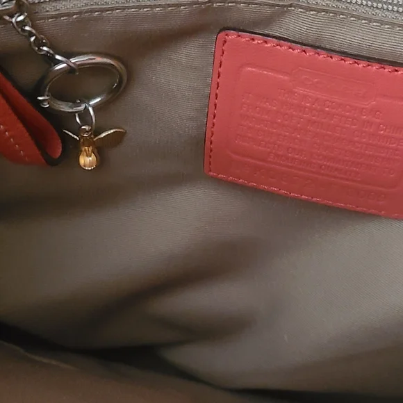 Coach Women's Salmon Leather Hamilton Bag - Picture 13 of 14